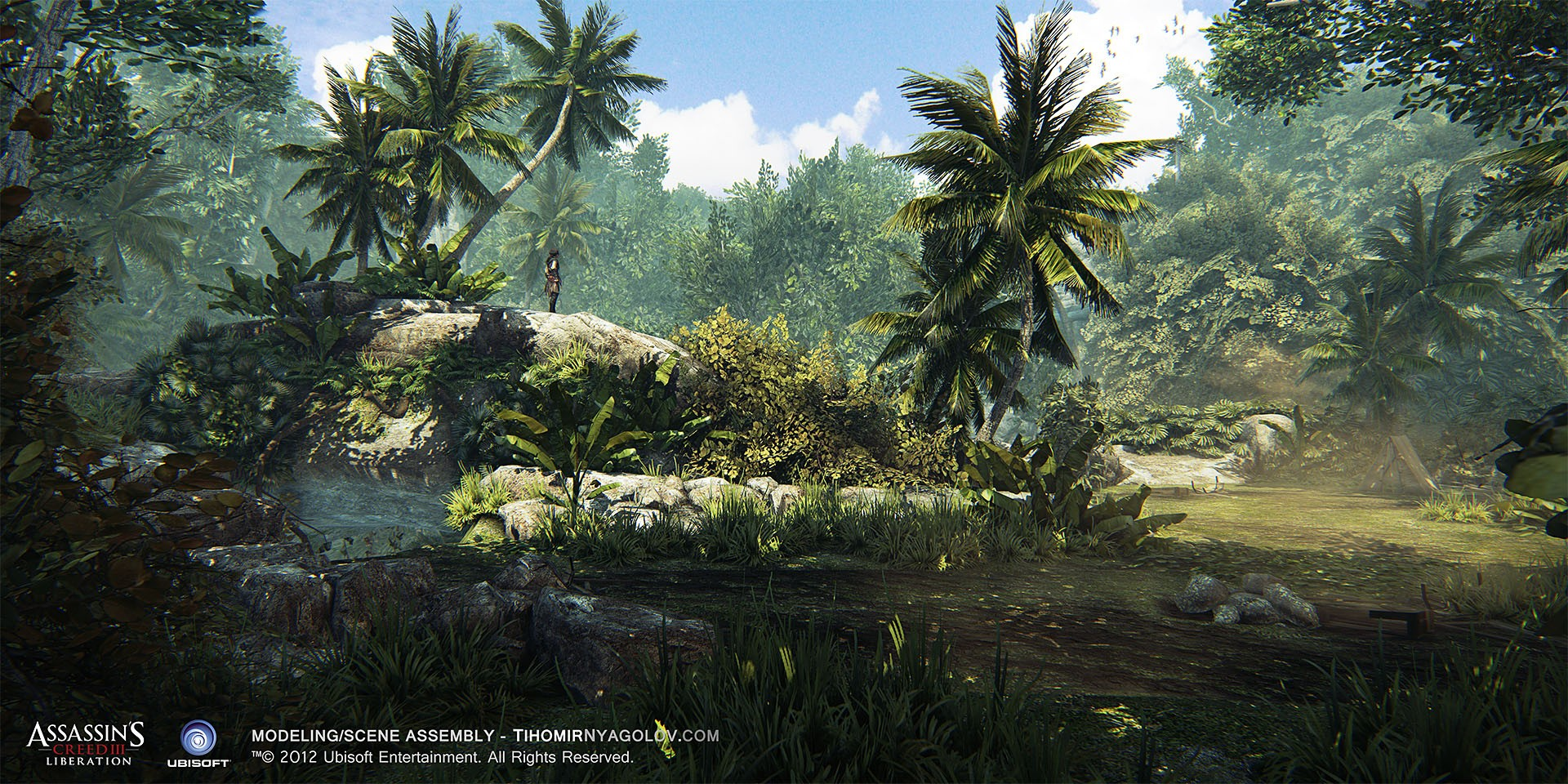 Mayan cenote environment from Assassin’s Creed III Liberation, with original artist credits