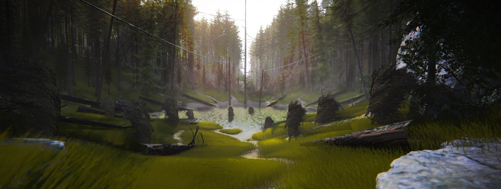 Book of the Dead forest lighting study