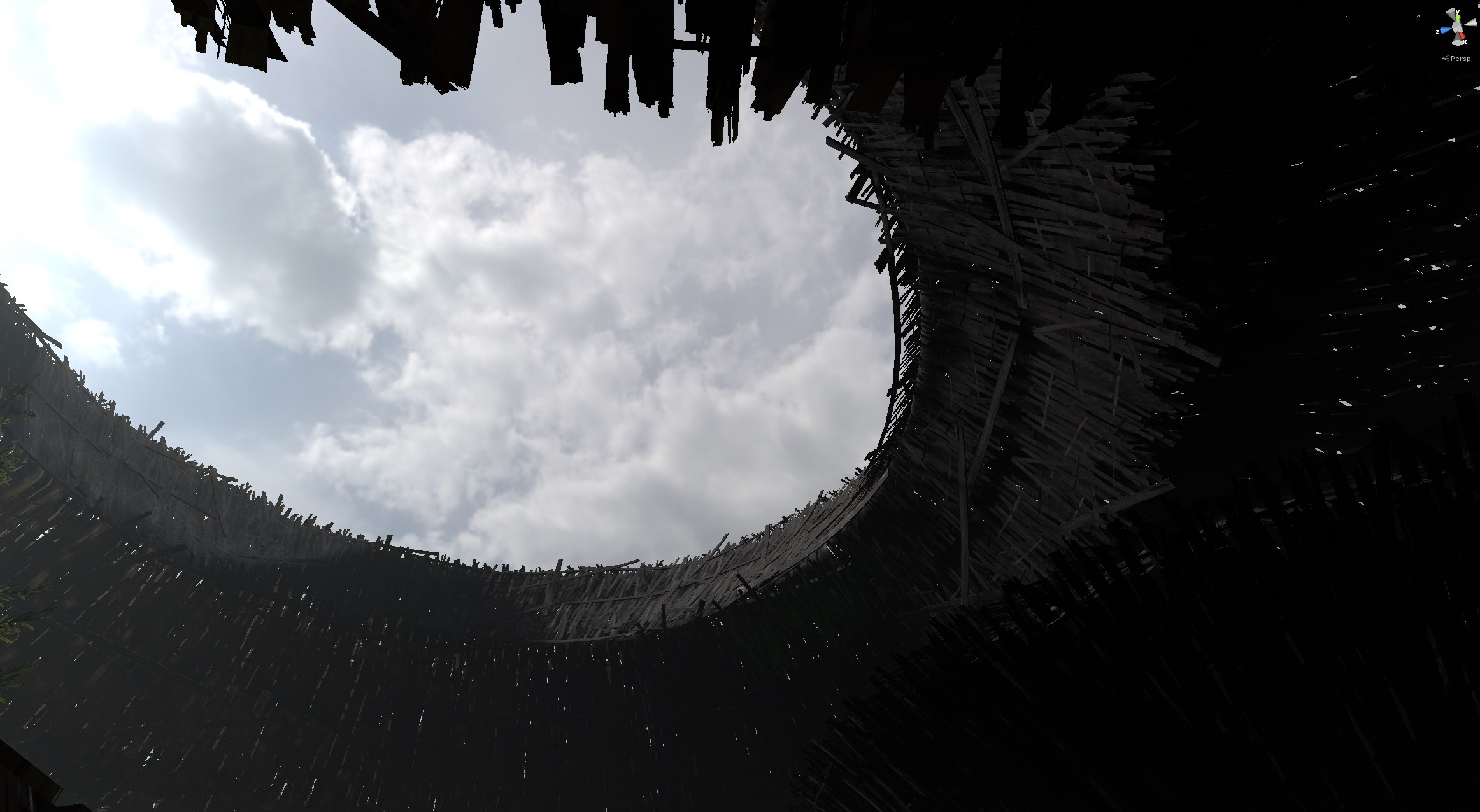 Book of the Dead circular structure viewed from below