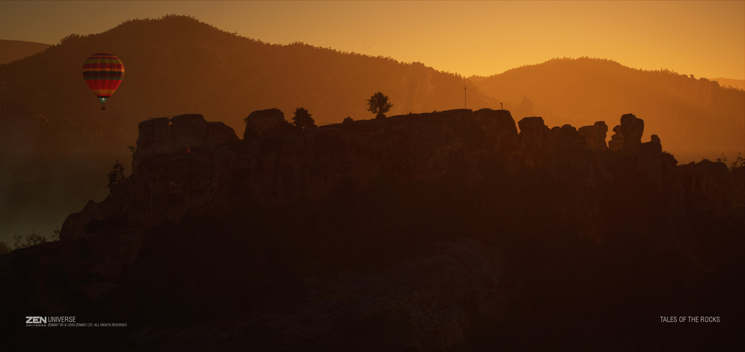 Zen Universe sunset landscape